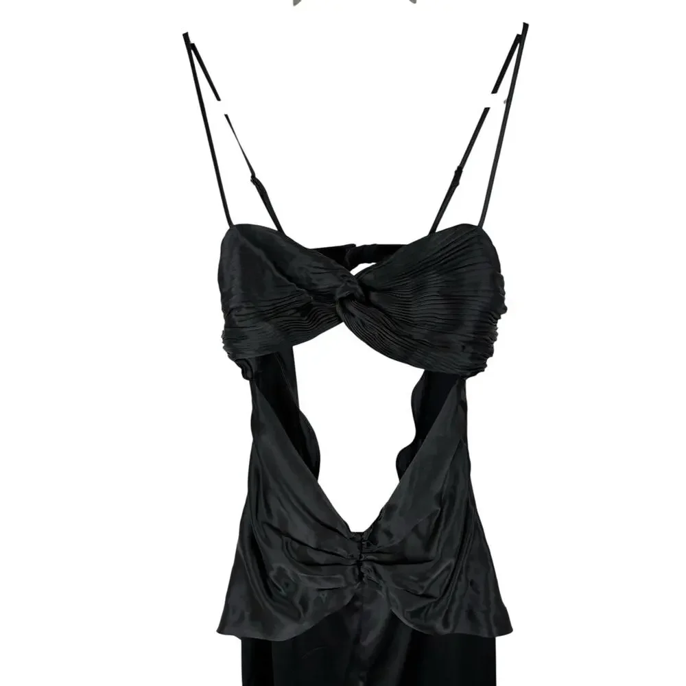 Retrofete Twist Front Dress Strapless Statement Evening Whimsigoth Party Prom S